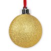 BOLA DE NATAL 10X10 GLITTER DOURADO